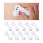 Bloque porte b�b� - 10 pi�ces - s�curit� placard enfant - protection porte b�b� - bloque tiroir s�curit� ...