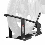Bloque roue moto 8165 kg - vevor - cale roue moto en acier durable - pour scuriser transport de moto ...
