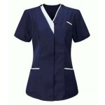 Blouse estheticienne professionnelle haut femme - marque - cyan clair