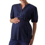 Blouse de grossesse marine femme mamalicious mercy lia
