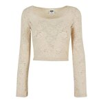 Blouse - urban classics - dentelle - manches longues - ajuste - beige
