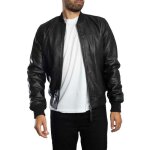 Blouson aviateur en cuir - schott