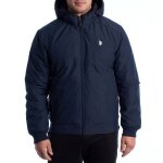 Blouson aviateur pour homme avec capuche us40125003 - bleu marine