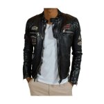 Blouson en cuir nitro barcelona redskins ref 51965 noir
