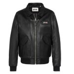 Blouson cuir noir homme schott lcjet