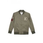 Blouson - kaporal - roov - kaki - gar�on - veste multi patch � col teddy