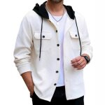 Blouson homme � capuche dhiver veste homme automne sweat homme chaude leger casual regular fit avec multipoche ...