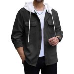 Blouson homme  capuche dhiver veste homme automne sweat homme chaude leger casual regular fit avec multipoche ...