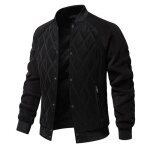 Blouson homme col ctel montant casual chaude veste homme couleur unie automne et hiver avec poches ...