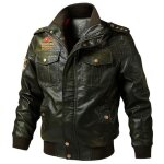 Blouson de moto cuir homme - blouson de moto bomber d�contract�e - veste pu de sport automne hiver - ...
