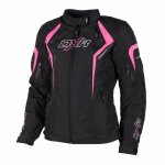 Blouson moto certifi julia motoblouz femme noir / fushia