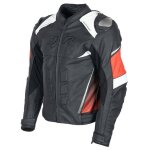 Blouson moto certifi randy motoblouz homme noir / blanc / rouge