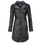 Blouson en cuir - ur leather - ur - 97 - col crant - lavage  la main - taille normale