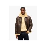 Blouson superdry homme aviateur marron synthétique Blouson superdry homme aviateur marron synthétique