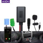 Bluetooth 5. 0 kit voiture microphone mains libres cble adaptateur pour renault updatelist radio stro ...