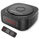 Bluetooth cd radiowecker multifonction fm st�r�o avec double alarme minuterie sommeil et charge usb