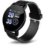 Smart watch - 123 - bluetooth - moniteur de tension art�rielle - multisports - noir