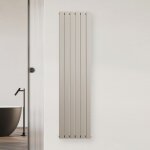 Blumfeldt ontario radiateur eau chaude 180x45cm 1364 w montage mural chauffage connexion centrale beige ...