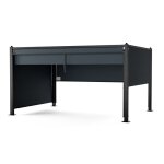 Blumfeldt pantheon cortina pergola 3x4m r�sistant aux intemp�ries aluminium thermolaqu� pavillon volets ...