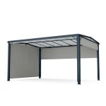 Blumfeldt pantheon cortina solid sky pergola 3x4m r�sistant aux intemp�ries pavillon montage facile cadre ...