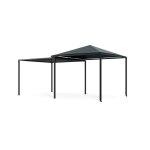 Blumfeldt shademax pergola 3x3m extensible avec protection uv30 + pavillon rsistante aux intempries ...