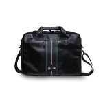 �tui pour ordinateur portable - bmw - carbon blue stripes - 16 pouces - carbone - noir