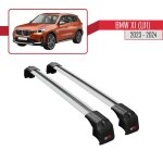 Pour bmw x5 (f15) 2014 - 2018 barres de toit ace - 2 railing porte - bagages de voiture / gris