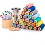 Bobines de fil à coudre en coton de 30 couleurs 250 mètres chacune pour les arts lartisanat et la couture ... Bobines de fil à coudre en coton de 30 couleurs 250 mètres chacune pour les arts lartisanat et la couture ...