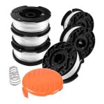Bobine fil coupe bordure pour black et decker coupe - bordures 6 bobine de fil debroussailleuse + 1 couvercle ...
