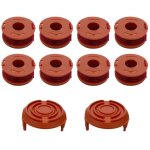 Bobine de fil coupe bordure - worx - wa0010 - � 165mm - l 3m - pack de 8 bobines et 2 couvercles