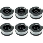 Bobine de fil en nylon - black & decker - a6481 a6485 - paquet de 6 - 10 m - remplacement coupe bordure ...