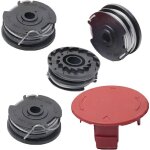 Bobine de tonte compatible avec bosch trimmer art 24 27 30 and art 30 - 36 li (4 bobines de fil 1 couvercles ...