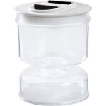 Bocal � cornichons en plastique avec couvercle herm�tique pour une s�paration efficace de lhumidit� et ...