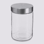 Bocaux de rangement 1. 2 litre en verre et inox couvercle herm�tique atmosphera
