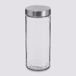 Bocaux de rangement 2 litres en verre et inox couvercle herm�tique atmosphera