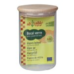 Bocal verre avec couvercle bois 08l - ah!table! - ah409 Bocal verre avec couvercle bois 08l - ah!table! - ah409