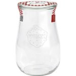 Bocal en verre - weck - 1750 ml - forme tulipe - couvercle 100 mm