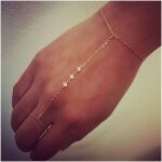 Boho bague bracelet or strass bracelet esclave vintage superposition gland bracelet personnaliser bracelet ...