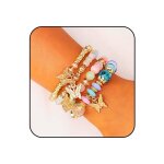 Boho bracelets empilables en perles superpos�es papillon cha�ne de main �lastique perles vintage bracelets ...