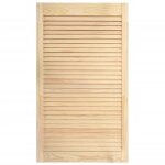 Bois de pin massif porte a persiennes porte d armoire porte d etageres revetement pour placard penderie ...
