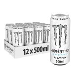 Boissons nergisantes sans sucre monster energy - monster energy ultra zero sugar - white pack de 12