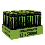 Boissons énergisantes sans sucre monster energy - monster energy zero sugar - energy pack de 12 Boissons énergisantes sans sucre monster energy - monster energy zero sugar - energy pack de 12