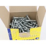Boîte de 100 chevilles métalliques placo à expansion avec vis de 4x45 mm Boîte de 100 chevilles métalliques placo à expansion avec vis de 4x45 mm