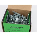 Bo�te de 100 chevilles m�talliques placo � expansion avec vis de 5x37 mm