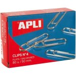Trombones - apli - 50 mm - acier nickelé - boîte de 100 - professionnels et élégants Trombones - apli - 50 mm - acier nickelé - boîte de 100 - professionnels et élégants