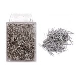 Boite de 50 gr pingles  ttes en fer nickel 18 mm env. 800 pices aiguilles pour sequins
