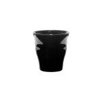 Gobelet - picardie - noir - 9 cl - verre tremp - lot de 6 pices