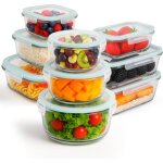Bo�te alimentaire herm�tique en verre814 ou 18 pi�cespour aliments herm�tiquesr�sistant au lave - vaisselle ...