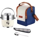 Bote alimentaire isotherme 1300 ml avec sac  lunch lunch box isotherme en acier inoxydable isotherme ...