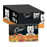 Nourriture humide - cesar - multipack recettes de la huerta - 4 saveurs - 1 � 5 kg - sans additifs artificiels ...
